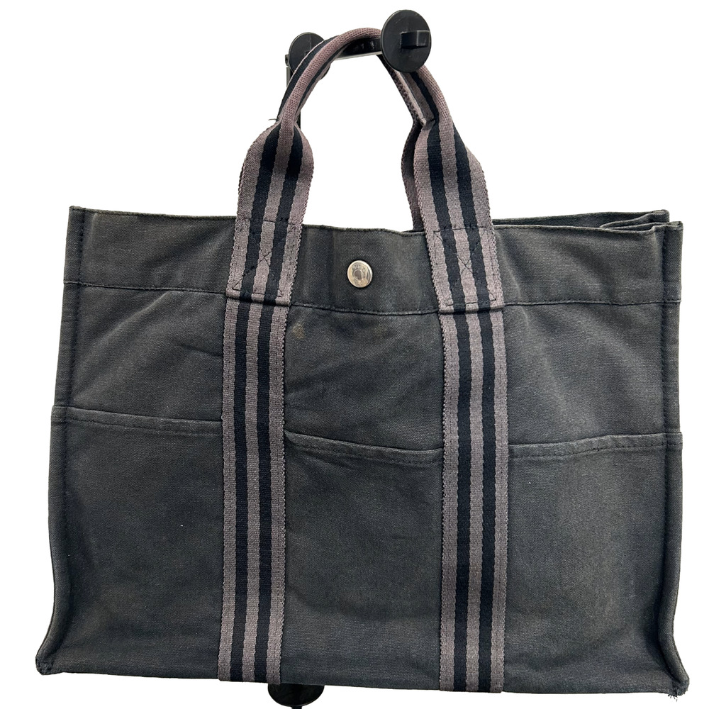 1016 HERMÈS Toile Fourre-Tout MM Tote Grey